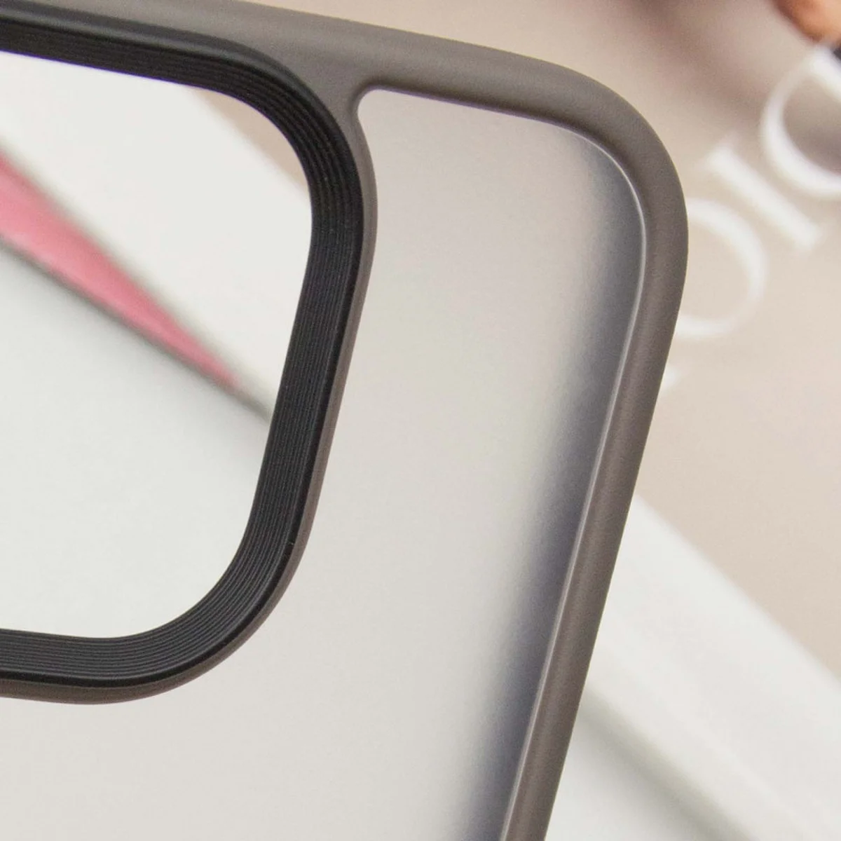 TPU+PC чехол Metal Buttons для Apple iPhone 16 Pro (6.3") Серый