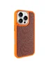 Чехол PC TechWoven Hybrid with MagSafe для Apple iPhone 16 Pro (6.3") Orange / Brown