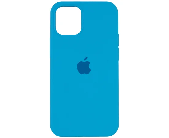 Чехол Silicone Case Full Protective (AA) для Apple iPhone 16 Pro (6.3") Голубой / Blue