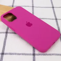 Чохол Silicone Case Full Protective (AA) для Apple iPhone 16 Pro (6.3") Малиновий / Dragon Fruit
