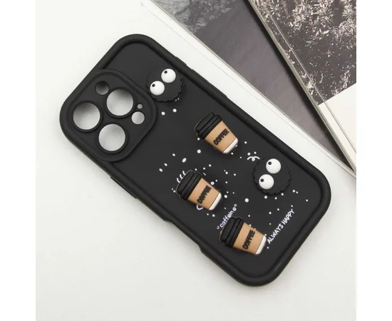 Чехол TPU Toys Case для Apple iPhone 16 Pro (6.3") Black / Always Happy