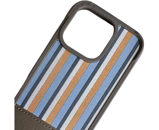 Шкіряний чохол Polo Santa Barbara Isaac для iPhone 16 Pro (6.3") Titanium grey