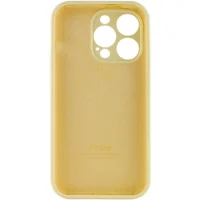 Чехол Silicone Case Full Camera Protective (AA) для Apple iPhone 16 Pro (6.3") Желтый / Mellow Yellow
