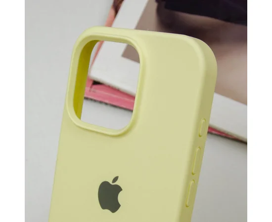 Чохол Silicone Case Full Protective (AA) Apple iPhone 16 Pro (6.3") Жовтий / Mellow Yellow