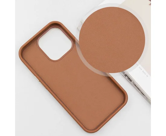 Кожаный чехол SnapCase with MagSafe для Apple iPhone 16 Pro (6.3") Brown
