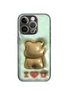TPU+PC чохол Prisma Fluffie для Apple iPhone 16 Pro (6.3") Bear