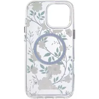 TPU+PC чехол Clear Garden with MagSafe для Apple iPhone 16 Pro (6.3") White Gardenia