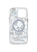 TPU+PC чехол Clear Garden with MagSafe для Apple iPhone 16 Pro (6.3") White Gardenia