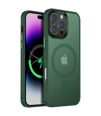 Чохол Ummi Colorful with MagSafe для Apple iPhone 16 Pro (6.3") Зелений / Dark Green