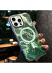 Чохол TPU Shiny Mountain (MagFit) для Apple iPhone 16 Pro (6.3") Green