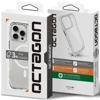 Чехол TPU Space Octagon with MagSafe для Apple iPhone 16 Pro (6.3") Clear