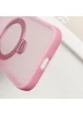 TPU+PC чехол Metal Buttons with MagSafe Colorful HQ Ring для Apple iPhone 16 Pro (6.3") Pink