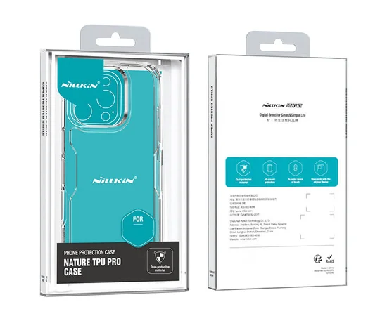 TPU чохол Nillkin Nature Pro Series для Apple iPhone 16 Pro (6.3") Безбарвний (прозорий)