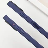 TPU+PC чехол Metal Buttons для Apple iPhone 16 Pro (6.3") Синий