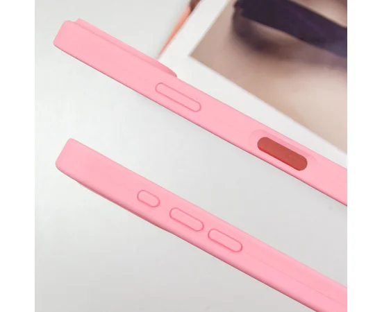 Чехол Silicone Case Full Protective (AA) для Apple iPhone 16 Pro (6.3") Розовый / Light pink