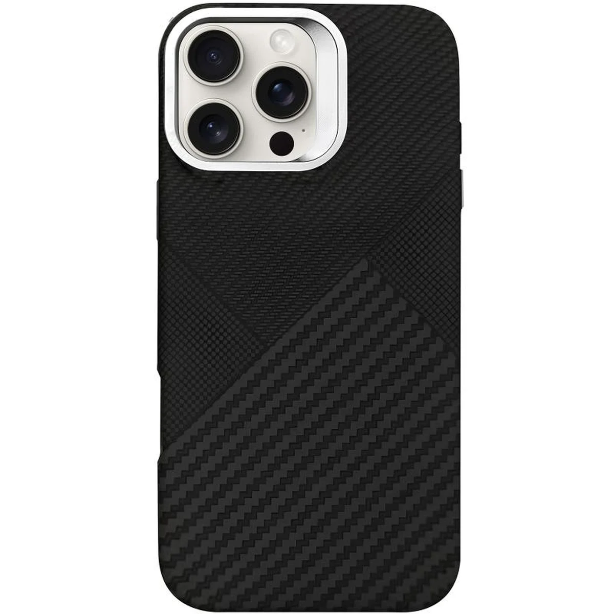 TPU чехол Pixel Craft with MagSafe для Apple iPhone 16 Pro (6.3") Graphite Flow