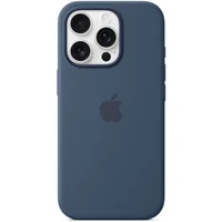 Чехол Silicone case (AAA) full with Magsafe and Animation для Apple iPhone 16 Pro (6.3") Denim