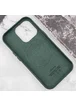 Кожаный чехол Leather Case (AAA) with MagSafe and Animation для Apple iPhone 16 Pro (6.3") Green