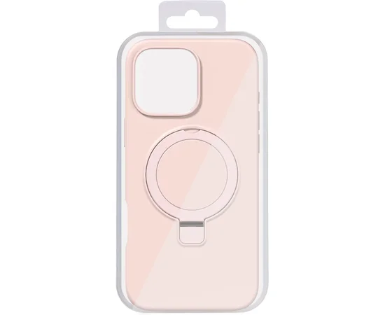 Чехол Silicone Case Full Protective NO LOGO with Ring для Apple iPhone 16 Pro (6.3") Pink