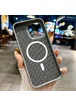Чехол TPU+PC Carbon with MagSafe для Apple iPhone 16 Pro (6.3") Grey