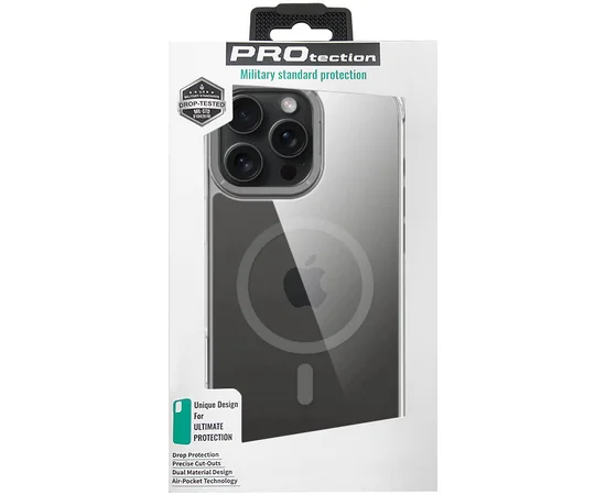 Чохол TPU Space Case Apex with MagSafe для Apple iPhone 16 Pro (6.3") Grey