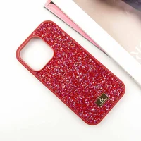 TPU чехол Bling World Rock Diamond для Apple iPhone 16 Pro (6.3") Красный