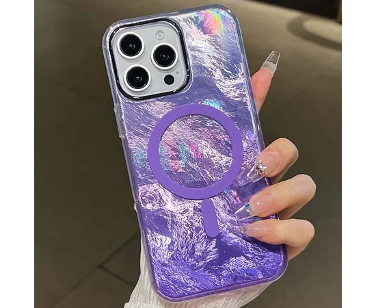 Чехол TPU Shiny Mountain (MagFit) для Apple iPhone 16 Pro (6.3") Purple