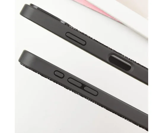 TPU чехол Bling World Rock Diamond with MagSafe для Apple iPhone 16 Pro (6.3") Black