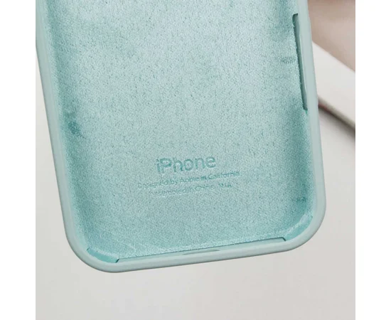 Чехол Silicone Case Full Protective (AA) для Apple iPhone 16 Pro (6.3") Бирюзовый / Beryl
