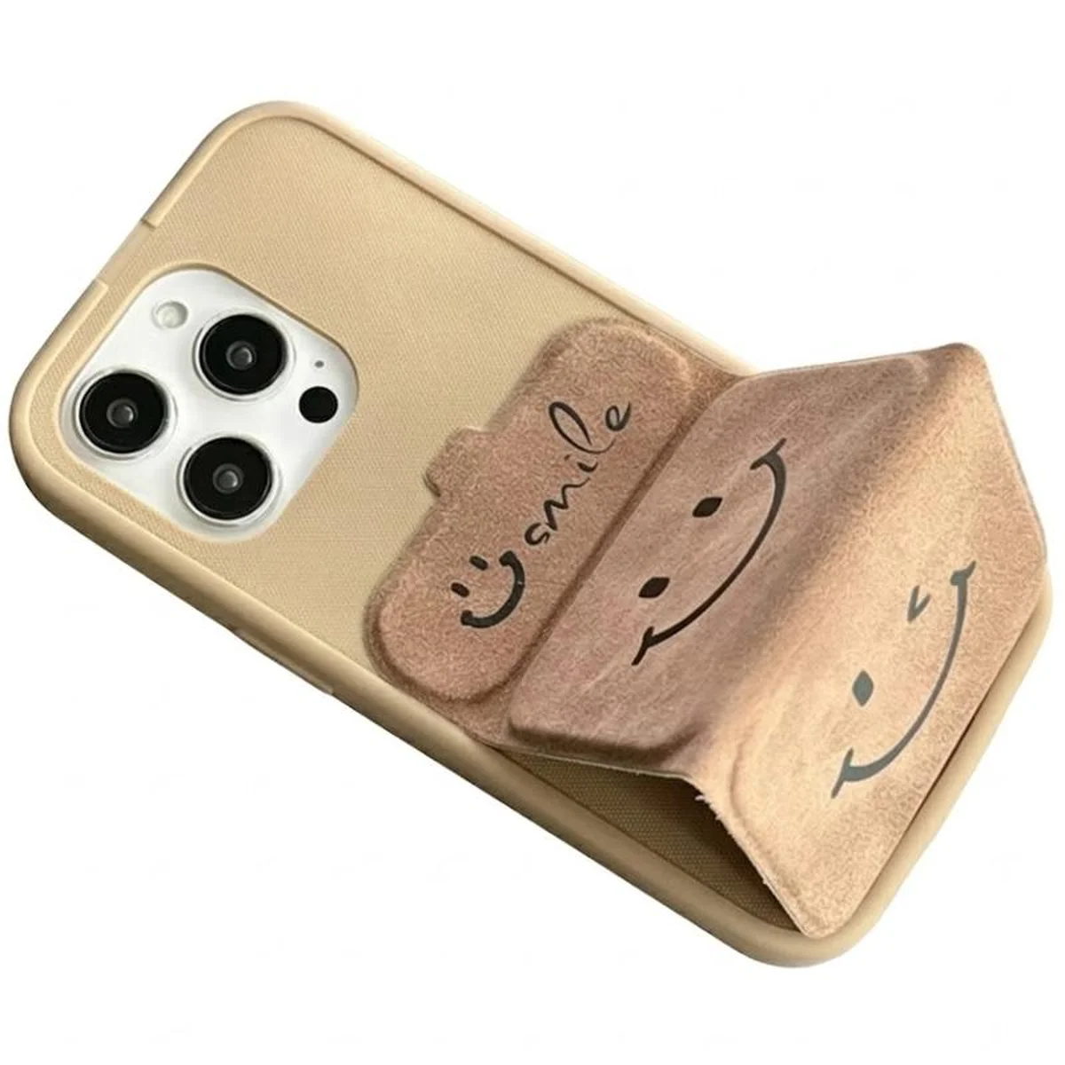 Чехол TPU Panel Stand для Apple iPhone 16 Pro (6.3") Soft Smile