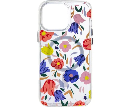 TPU+PC чехол Clear Garden with MagSafe для Apple iPhone 16 Pro (6.3") Tropical Art