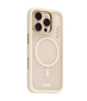 TPU+PC чохол Blueo Frosted Heat Dissipation Stand with MagSafe для Apple iPhone 16 Pro (6.3") Золотий / Gold