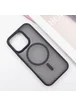TPU+PC чехол Metal Buttons with MagSafe для Apple iPhone 16 Pro (6.3") Черный