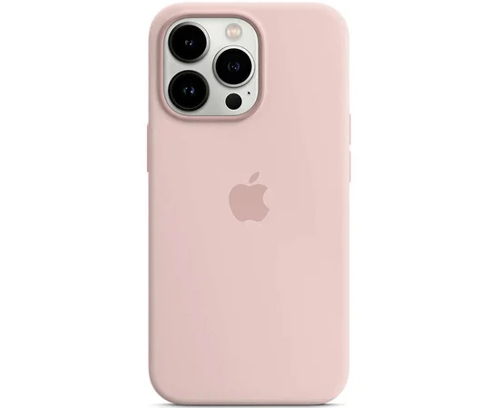 Чехол Silicone Case Full Protective (AA) для Apple iPhone 16 Pro (6.3") Розовый / Chalk Pink