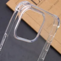 TPU чехол GETMAN Ease logo усиленные углы для Apple iPhone 16 Pro (6.3") Бесцветный (прозрачный)