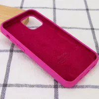 Чехол Silicone Case Full Protective (AA) для Apple iPhone 16 Pro (6.3") Малиновый / Dragon Fruit