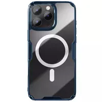 TPU чехол Nillkin Nature Pro Magnetic для Apple iPhone 16 Pro (6.3") Синий (прозрачный)