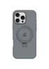 Чохол Silicone Case Full Protective with Ring для Apple iPhone 16 Pro (6.3") Grey