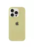 Чехол Silicone Case Full Protective (AA) для Apple iPhone 16 Pro (6.3") Желтый / Mellow Yellow