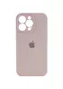Чехол Silicone Case Full Camera Protective (AA) для Apple iPhone 16 Pro (6.3") Серый / Lavender