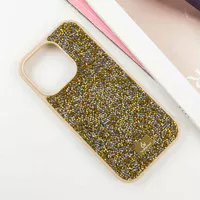 TPU чохол Bling World Rock Diamond для Apple iPhone 16 Pro (6.3") Золотий