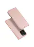 Чохол-книжка Dux Ducis з кишенею для візиток для Apple iPhone 16 Pro (6.3") Rose Gold