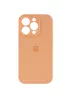 Чехол Silicone Case Full Camera Protective (AA) для Apple iPhone 16 Pro (6.3") Оранжевый / Cantaloupe