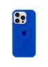 Чохол Silicone Case Full Protective (AA) with MagSafe для Apple iPhone 16 Pro (6.3") Синій / Capri Blue