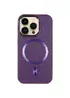 Кожаный чехол SnapCase with MagSafe для Apple iPhone 16 Pro (6.3") Dark Purple