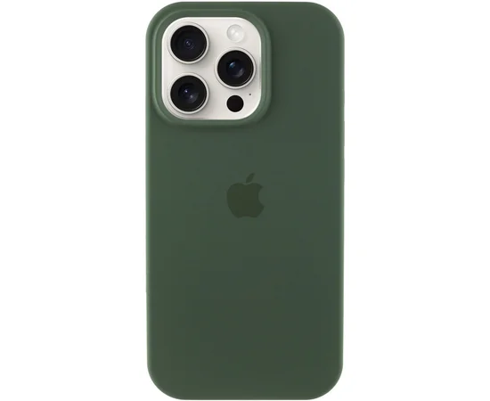 Чохол Silicone Case Full Protective (AA) для Apple iPhone 16 Pro (6.3") Зелений / Cyprus Green