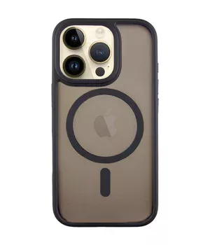 TPU+PC чохол Metal Buttons with MagSafe для Apple iPhone 16 Pro (6.3") Чорний