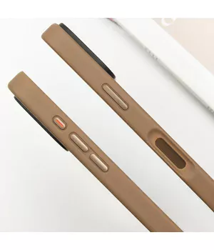 TPU+PC чехол Metal Buttons для Apple iPhone 16 Pro (6.3") Золотой
