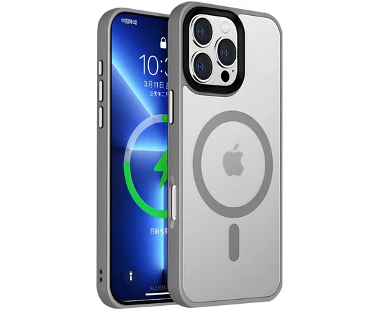 Чохол Ummi Colorful with MagSafe для Apple iPhone 16 Pro (6.3") Сірий / Grey