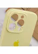 Чохол Silicone Case Full Camera Protective (AA) Apple iPhone 16 Pro (6.3") Жовтий / Mellow Yellow
